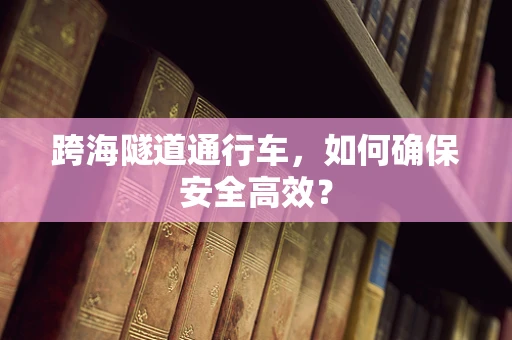 跨海隧道通行车，如何确保安全高效？