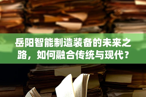 岳阳智能制造装备的未来之路，如何融合传统与现代？