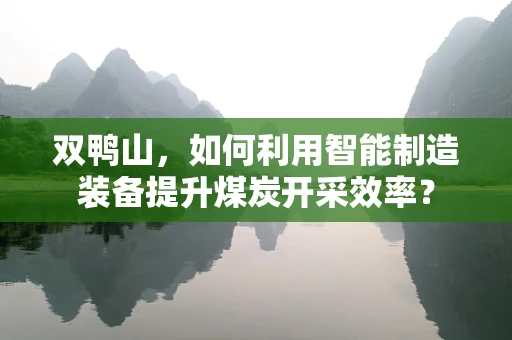 双鸭山，如何利用智能制造装备提升煤炭开采效率？