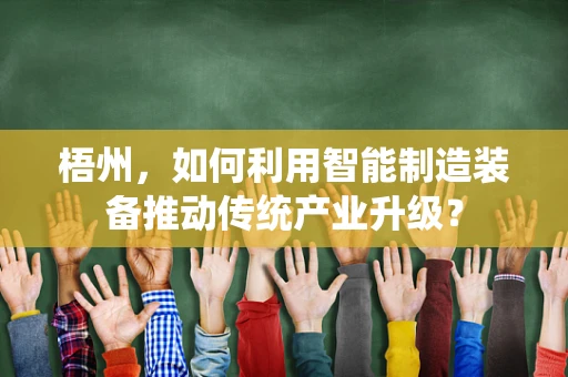 梧州，如何利用智能制造装备推动传统产业升级？